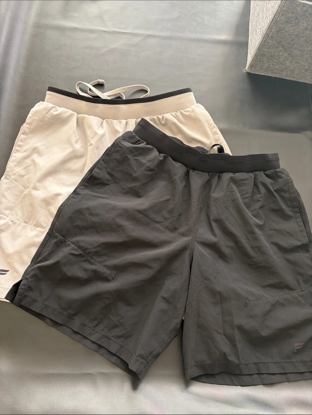 Bundle two pairs Fabletics Men's Performance Drawstring Shorts size small